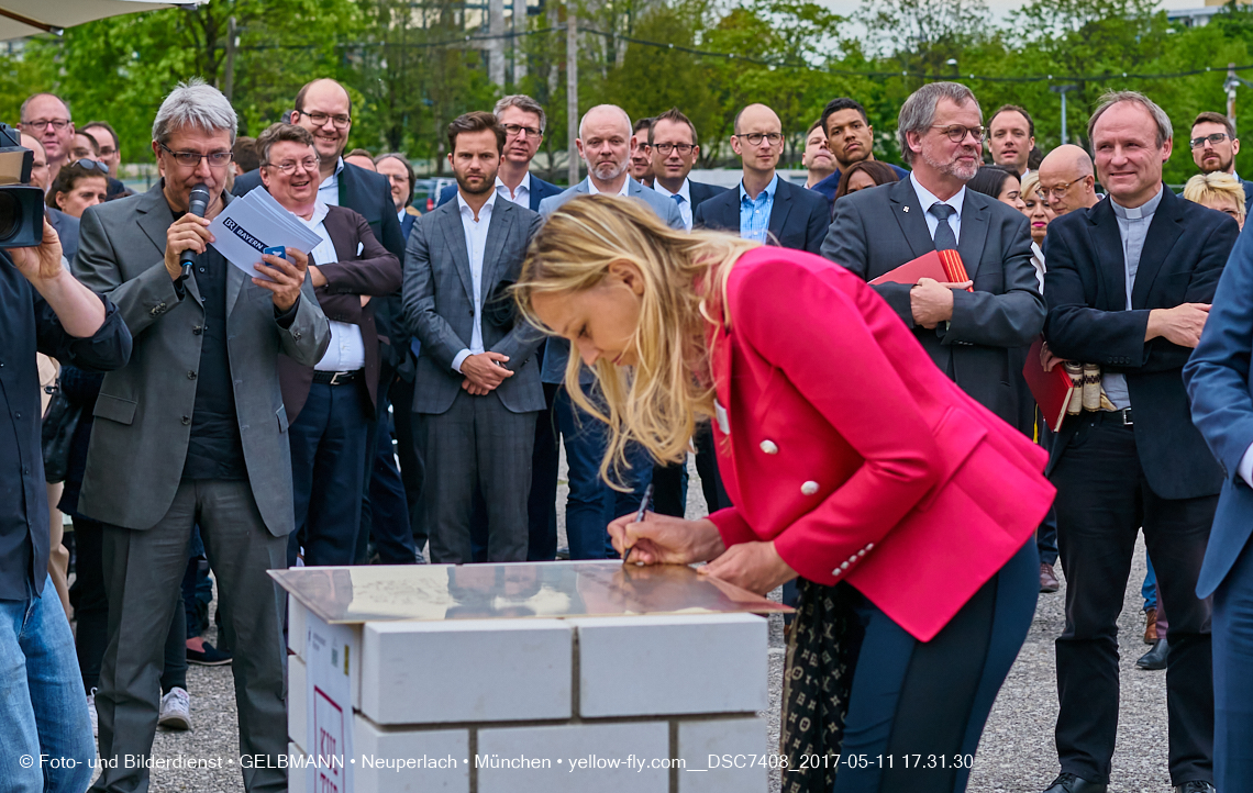 11. Mai 2017 - Grundsteinlegung für die LOGE und dem Kulturquadrat in Neuperlach